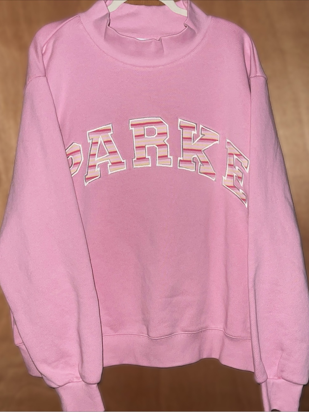 Parke Pink Heritage Mockneck Sweatshirt